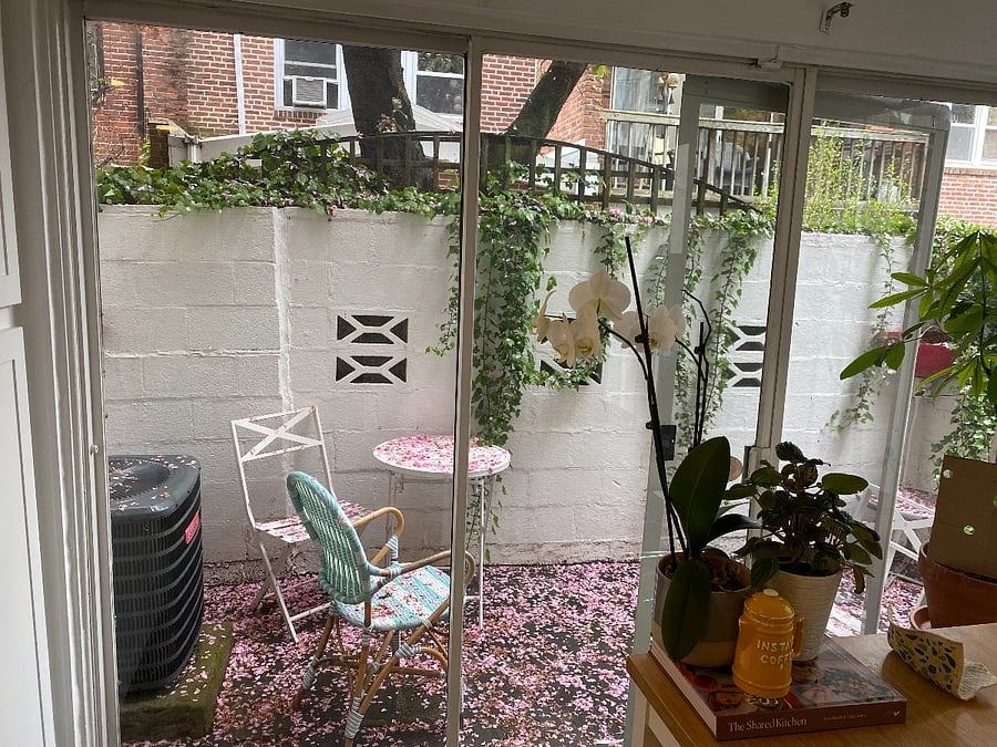 Patio off the kitchen