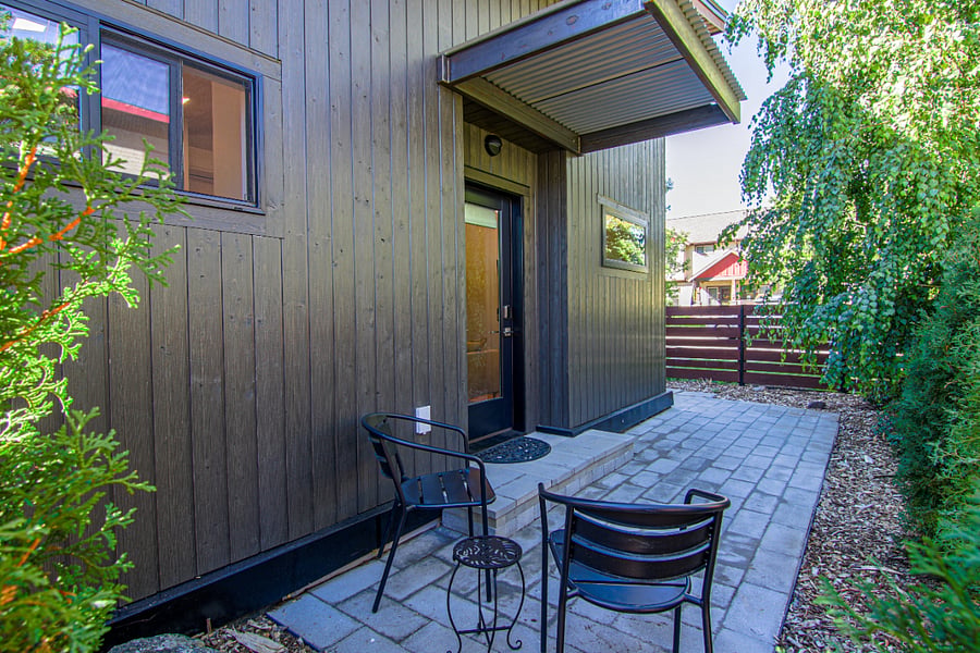 Cozy patio for sitting.