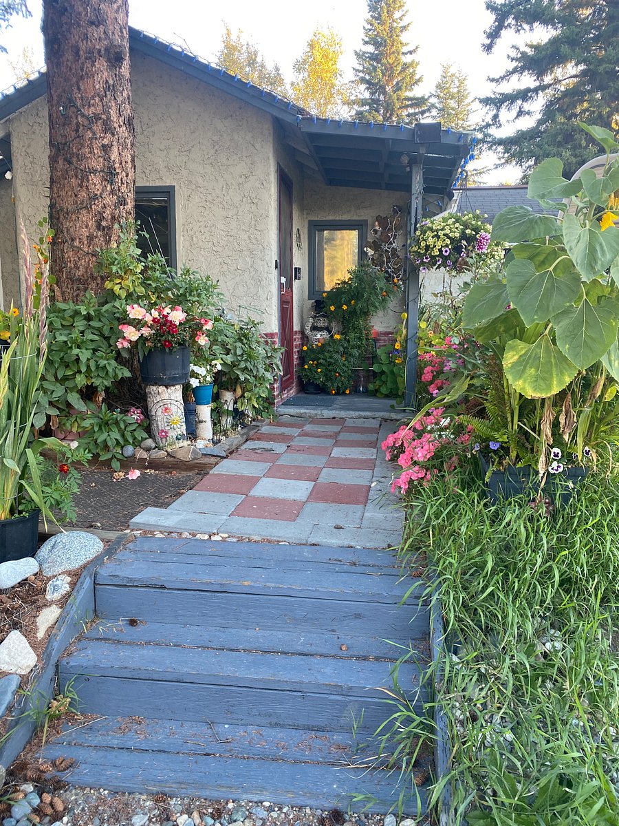 Front entrance in summer time
