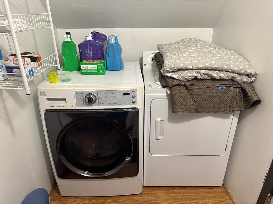 Washer and dryer onsite