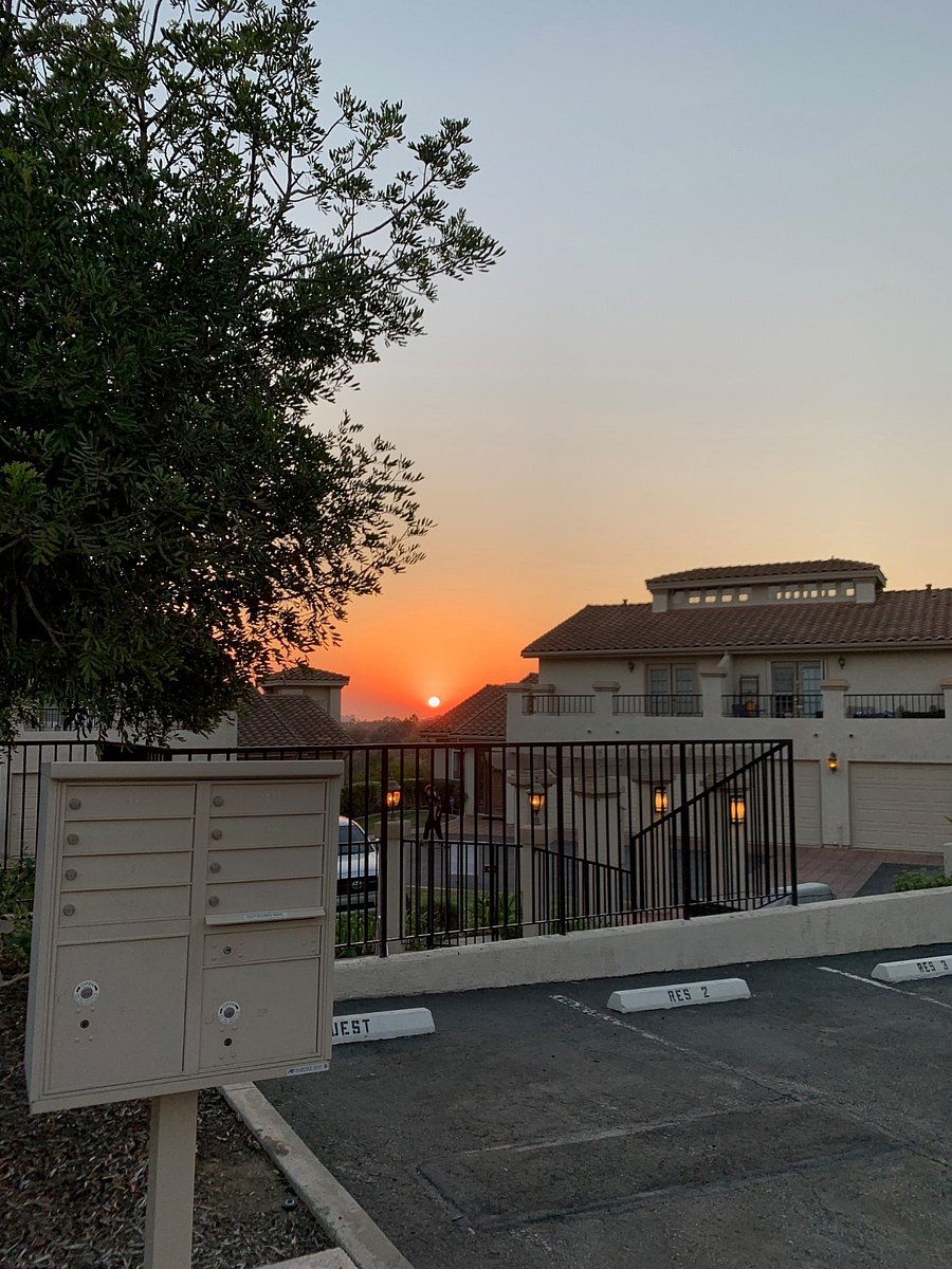 Sunset view over the ocean from the complex.