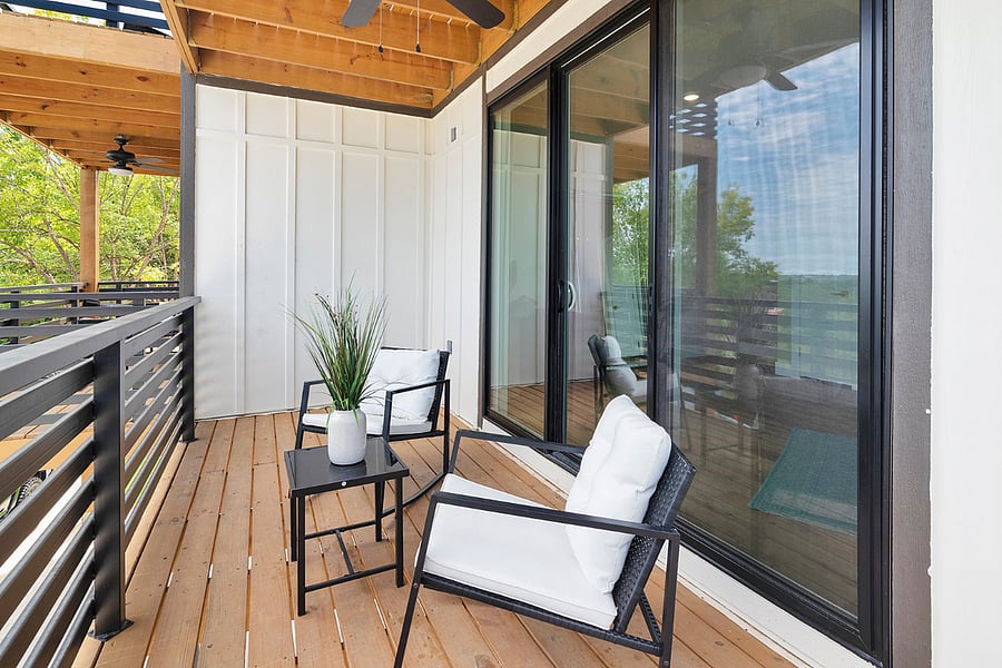 Step out from the open living area onto a 2nd private balcony, creating a seamless indoor-outdoor flow for relaxing or enjoying the view.