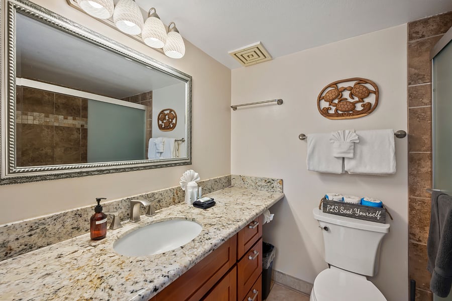 Upgraded bathroom