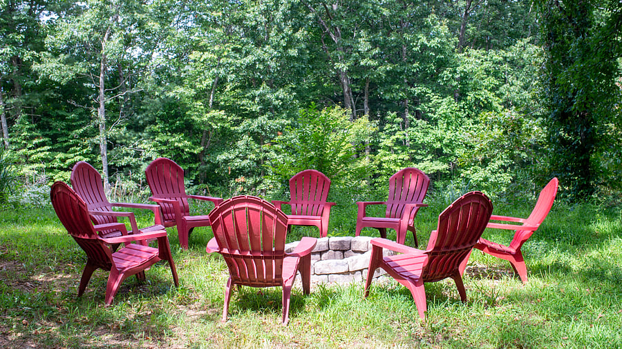 Shared outdoor firepit