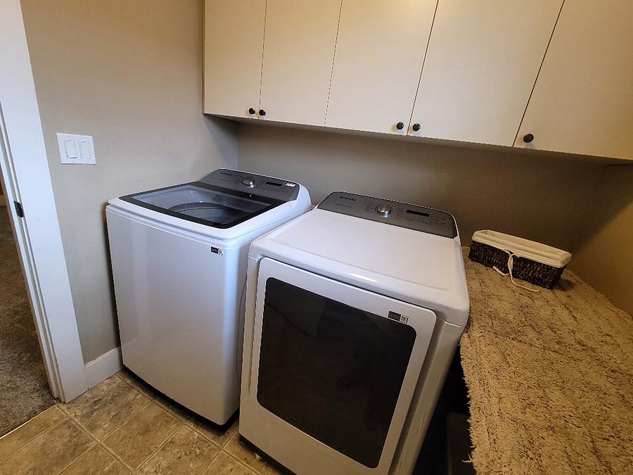 Laundry room is upstairs at the center of the bedrooms for convenience!