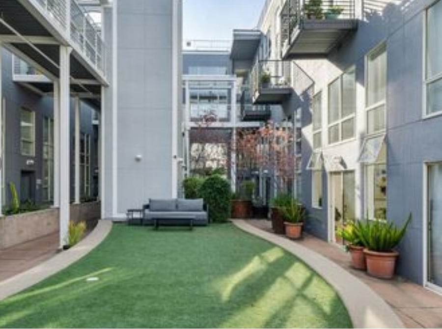 Common Area Green with Outdoor Furniture