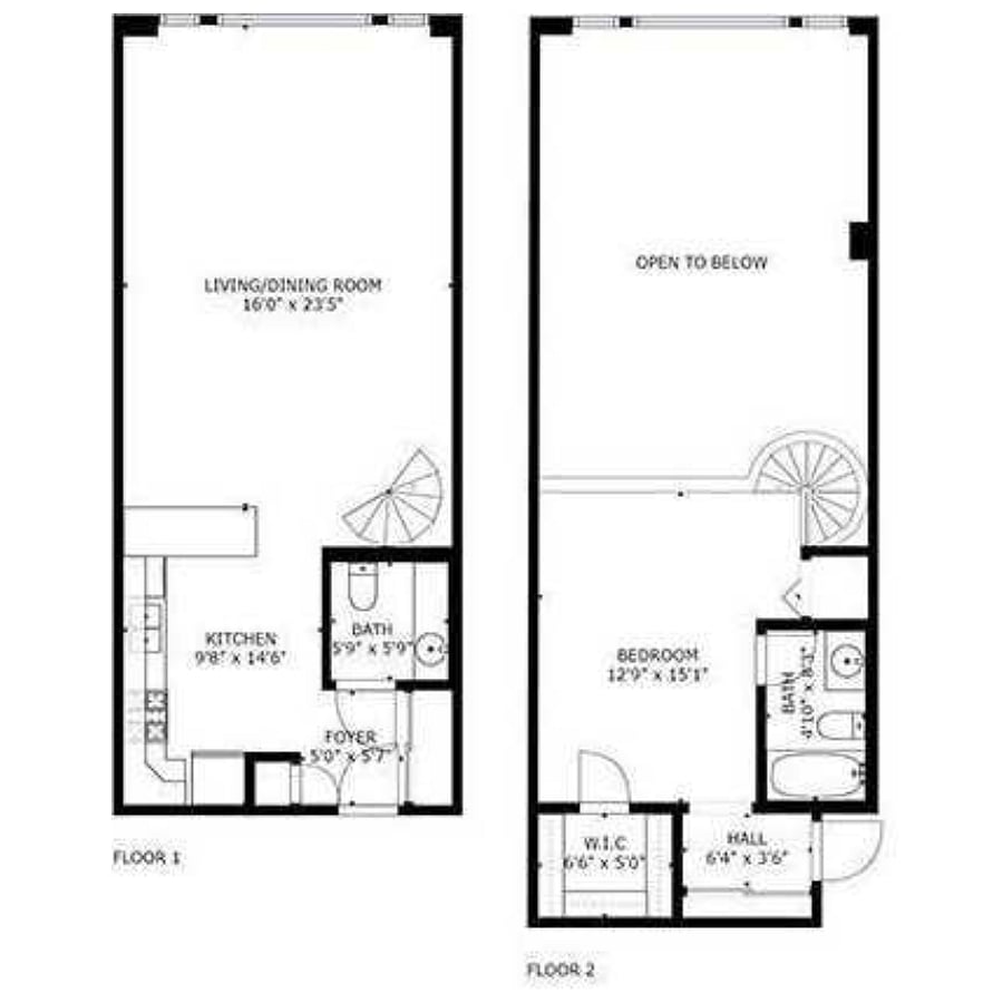 Diagram 2-Level City Loft
