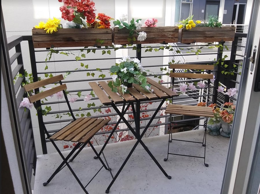 Sliders from Livingroom to Private Patio 