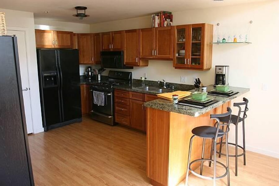 Big Breakfast Bar with Bar Stools