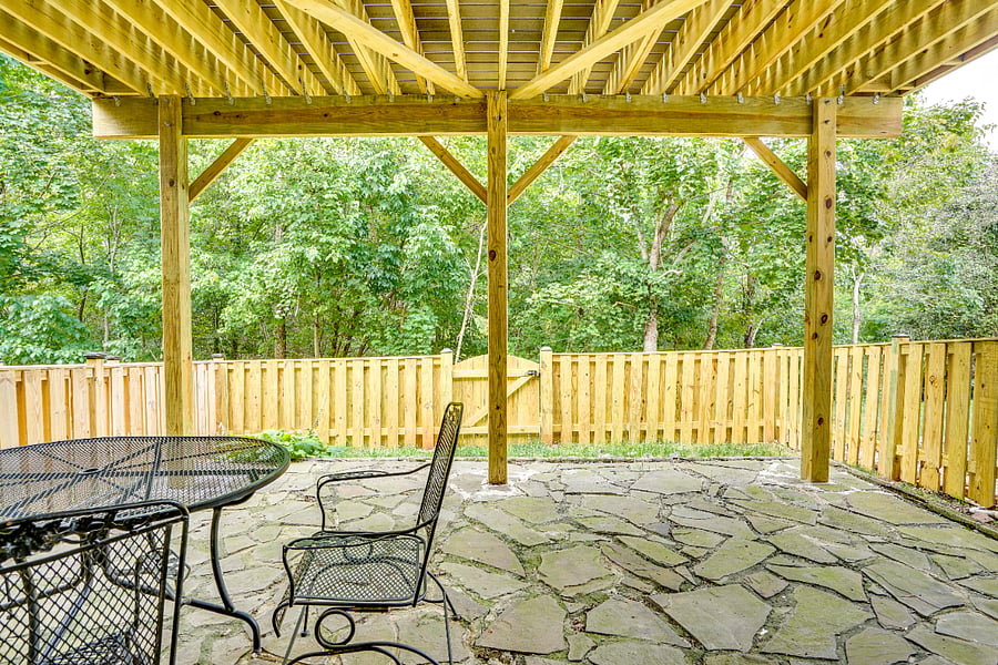 Fenced in yard