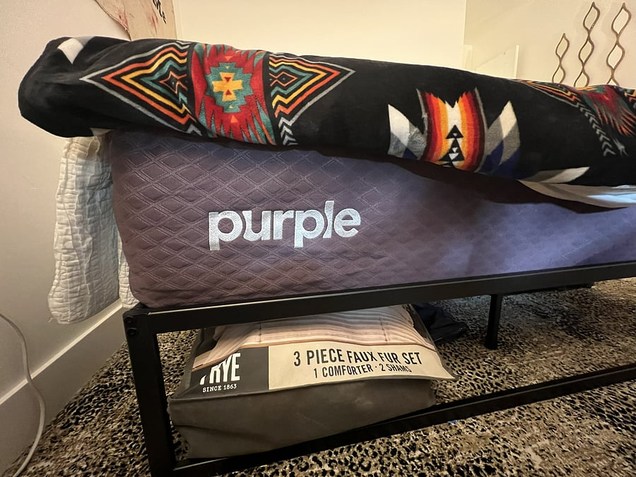 King bedroom Purple brand mattress 