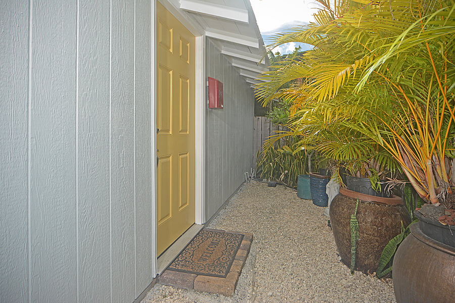 This is the private front entry