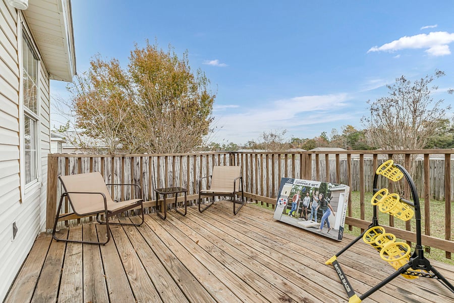 Backyard Area and Deck