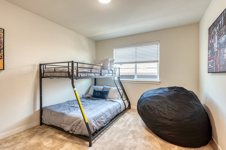 5th bedroom upstairs with bunk bed. (full and twin size). Kids will enjoy this room