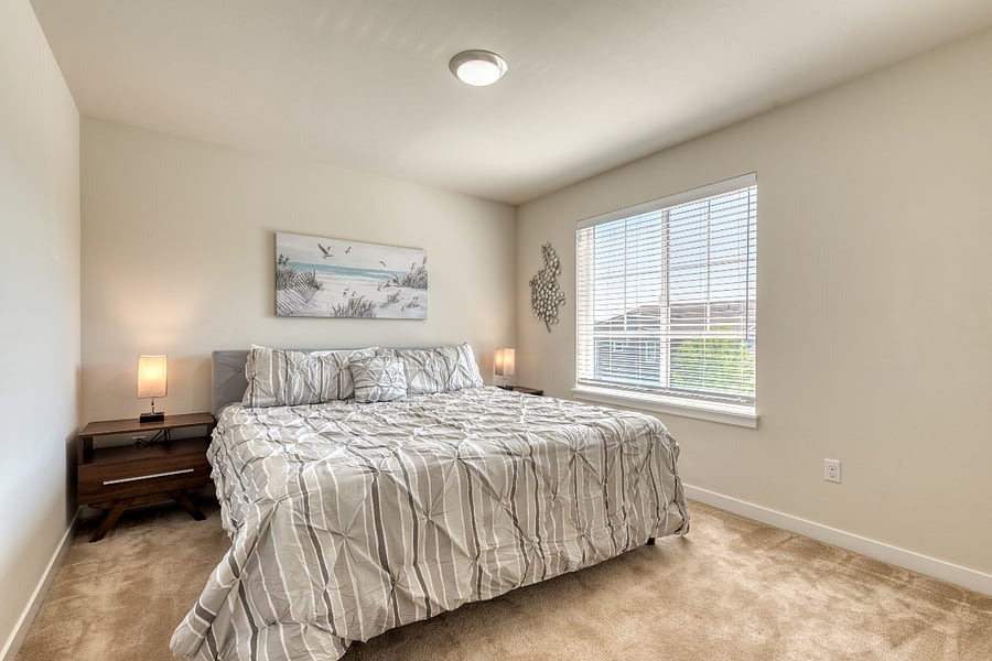 4th Bedroom upstairs with King bed and walk in closet!