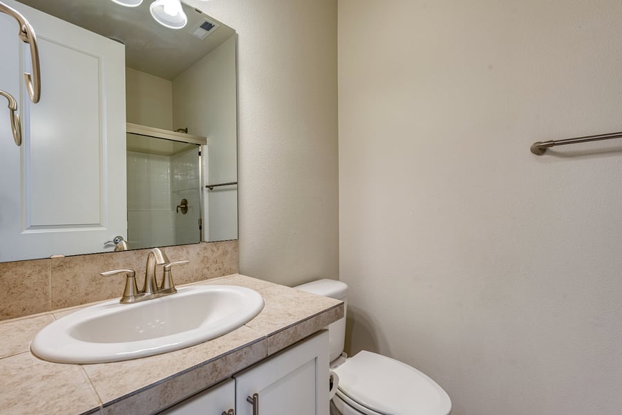 1st Bathroom downstairs with walk in shower
