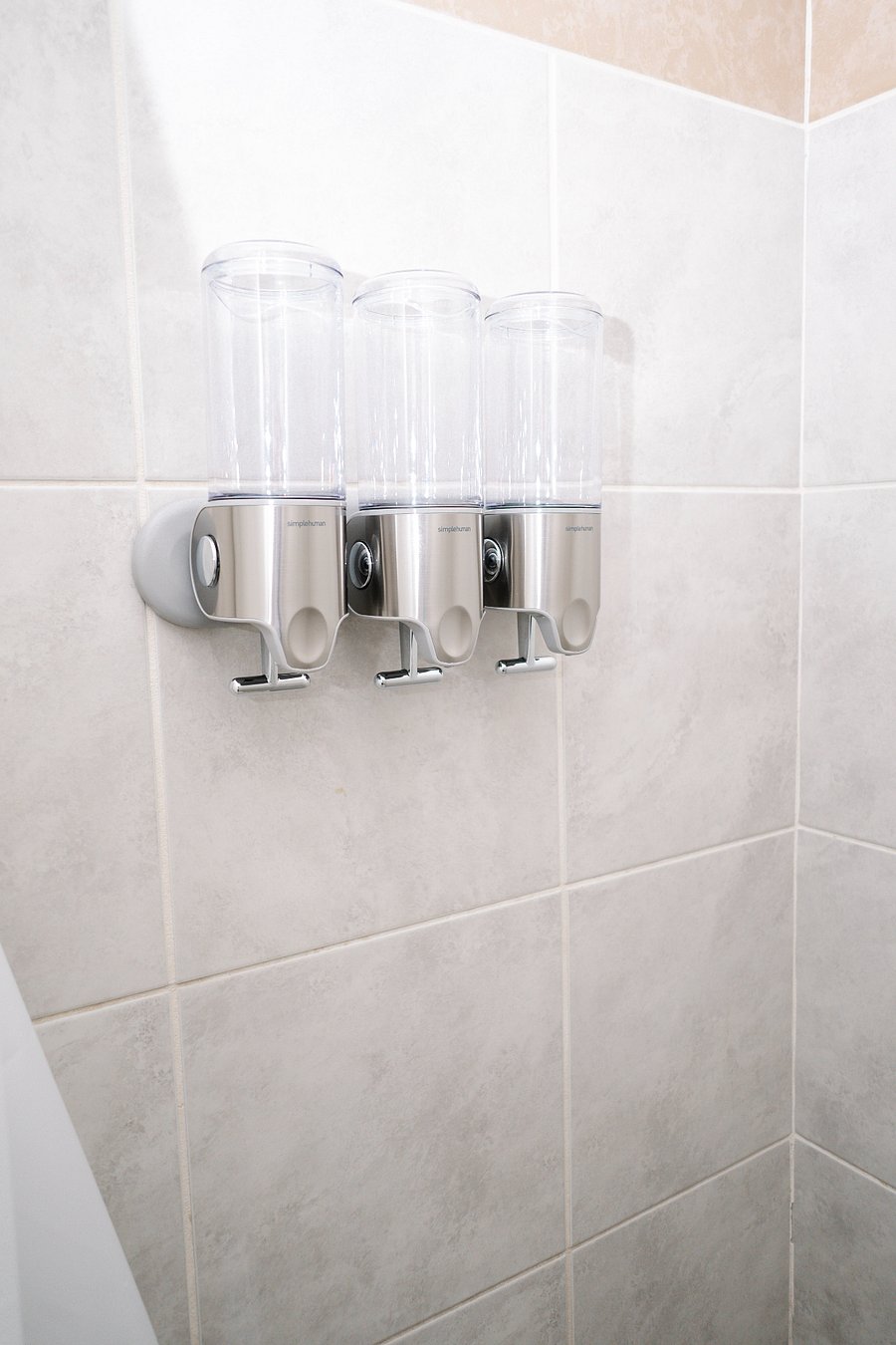 Starter shampoo, conditioner, and body wash provided
