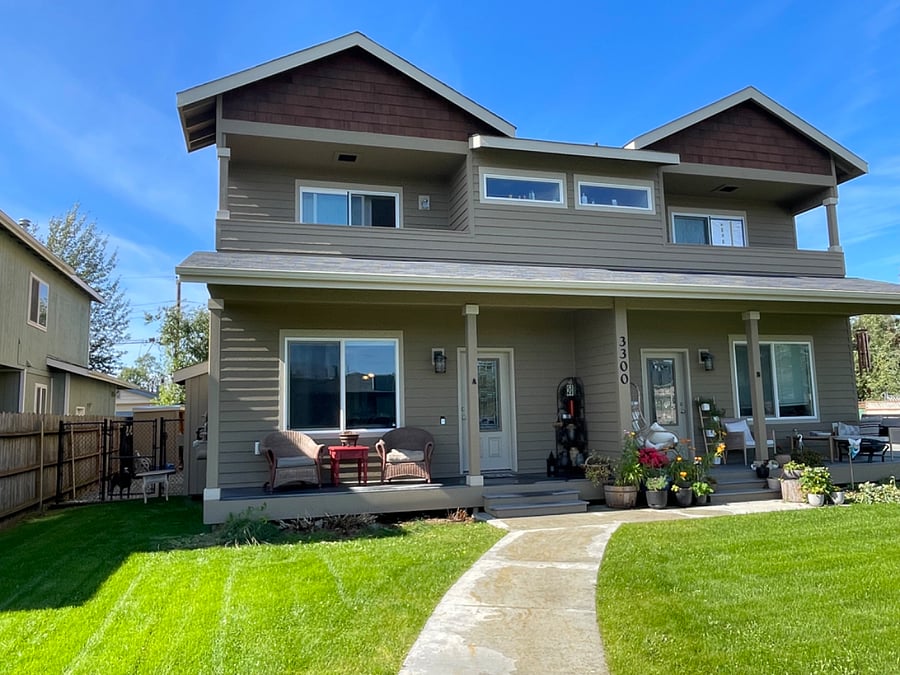 front of duplex