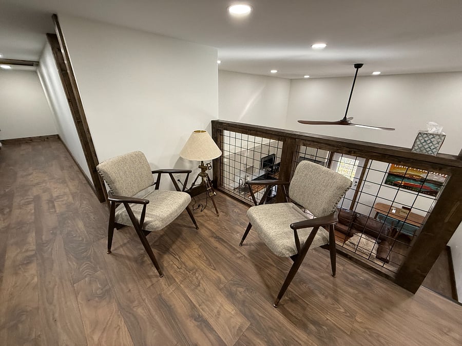 Sitting area in the loft