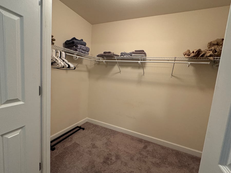 Large walk-in master closet