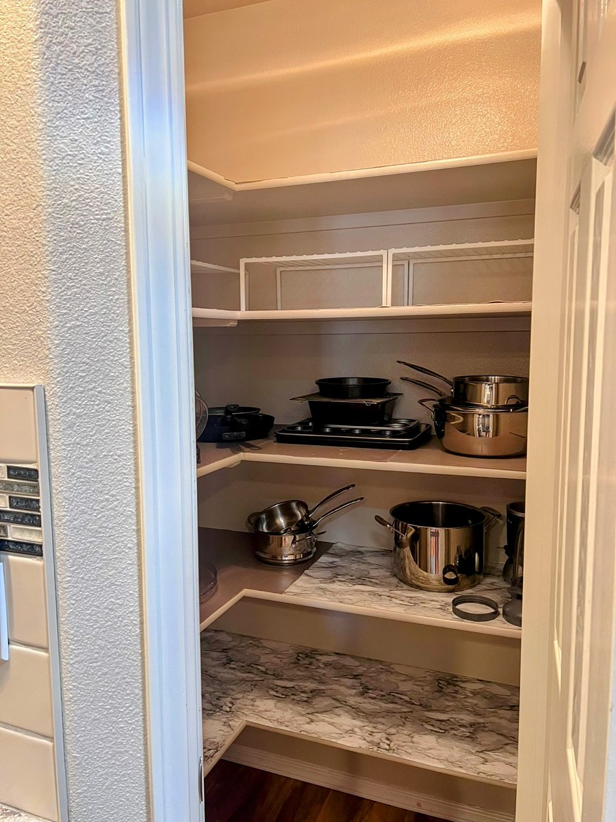 Pantry stocked with cooking essentials