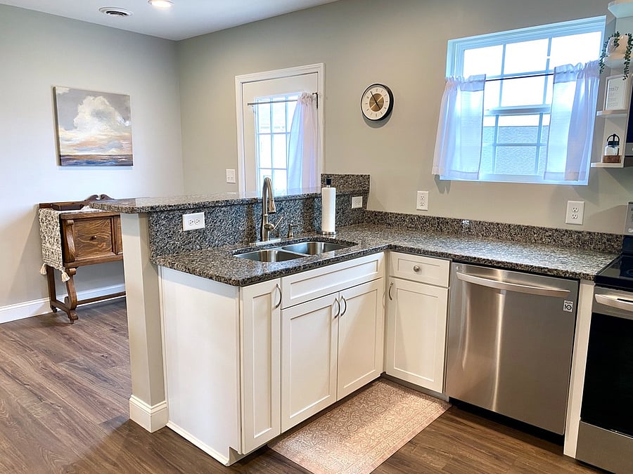 Kitchen work space.