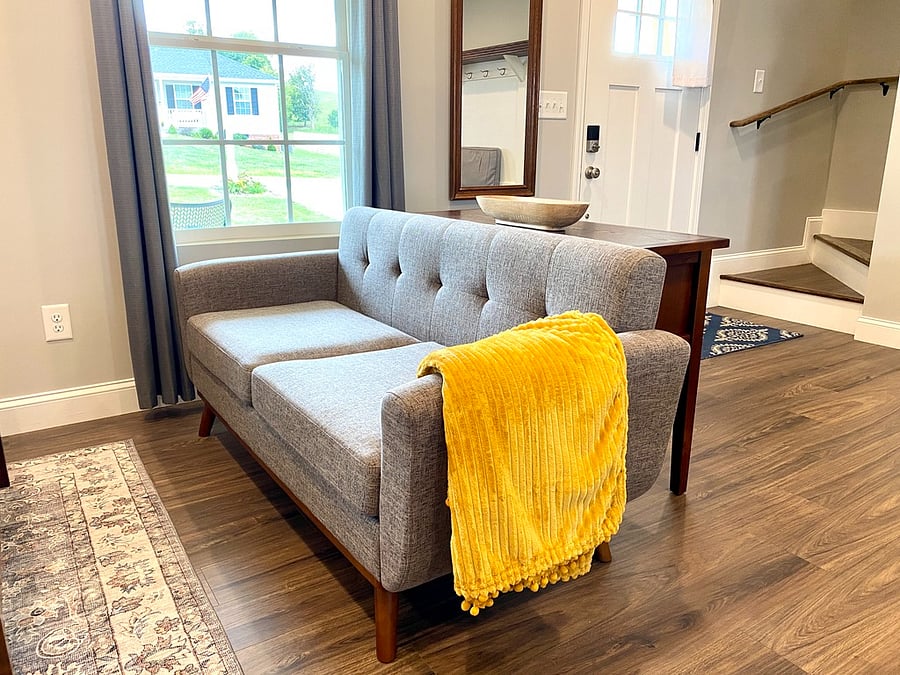 Cozy, comfy furnishings.