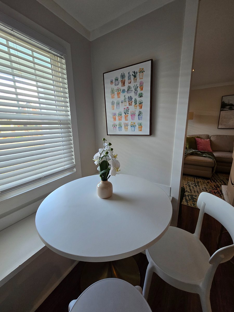 Eat in kitchen with bench seating and chairs