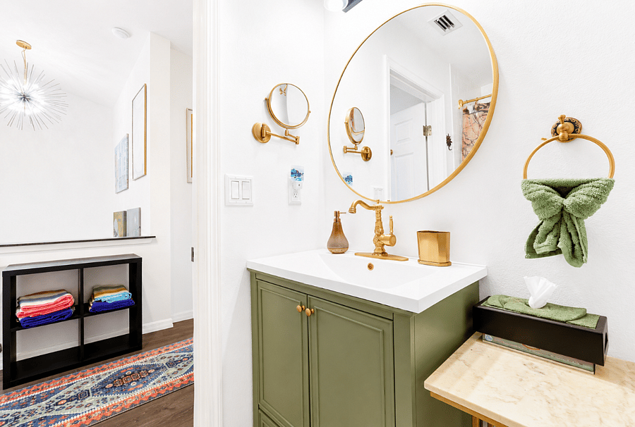 Vanity mirror.