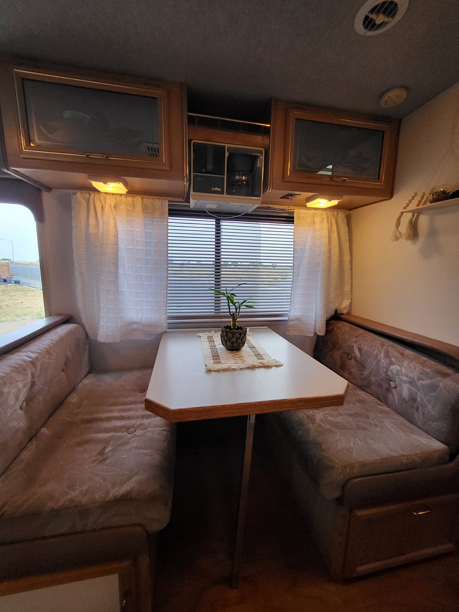 Lots of natural light...good lighting inside RV at night