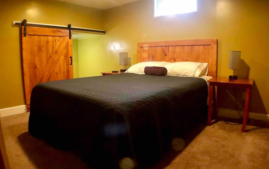 Basement bedroom