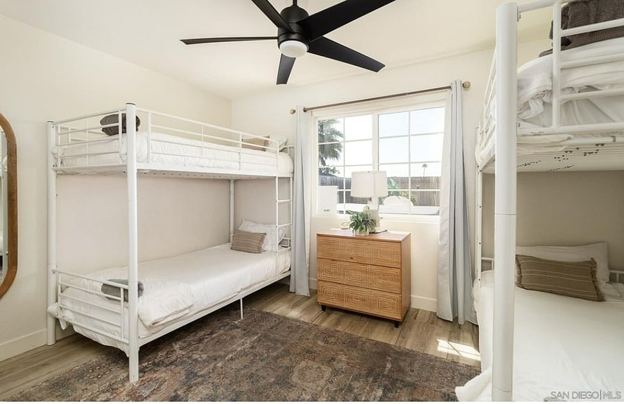 This bedroom will have a king size bed before guest arrives.