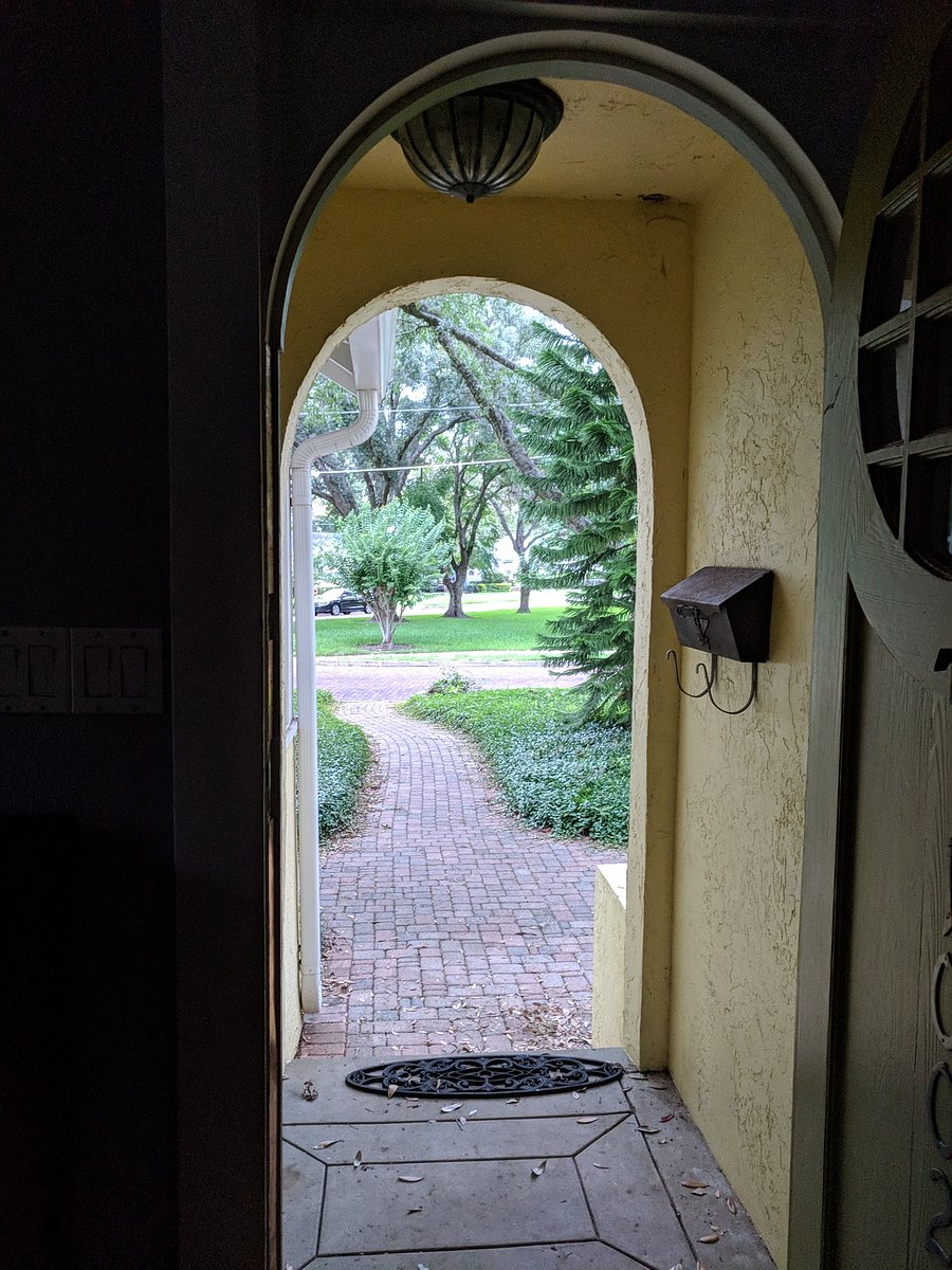 Front door.