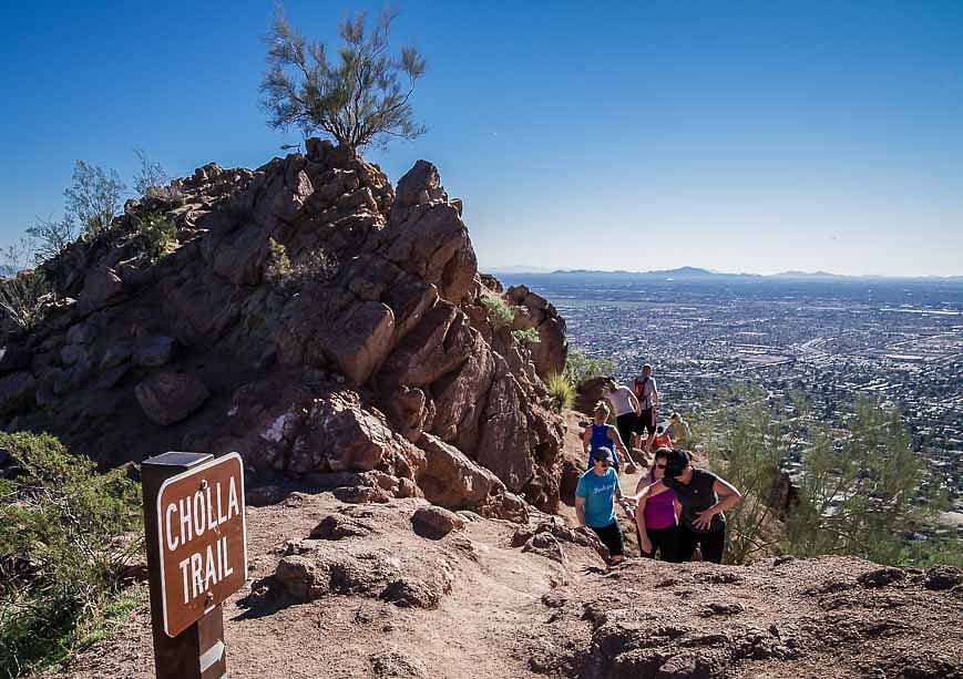 Camelback mountain Echo canyon trail head just a short drive away.