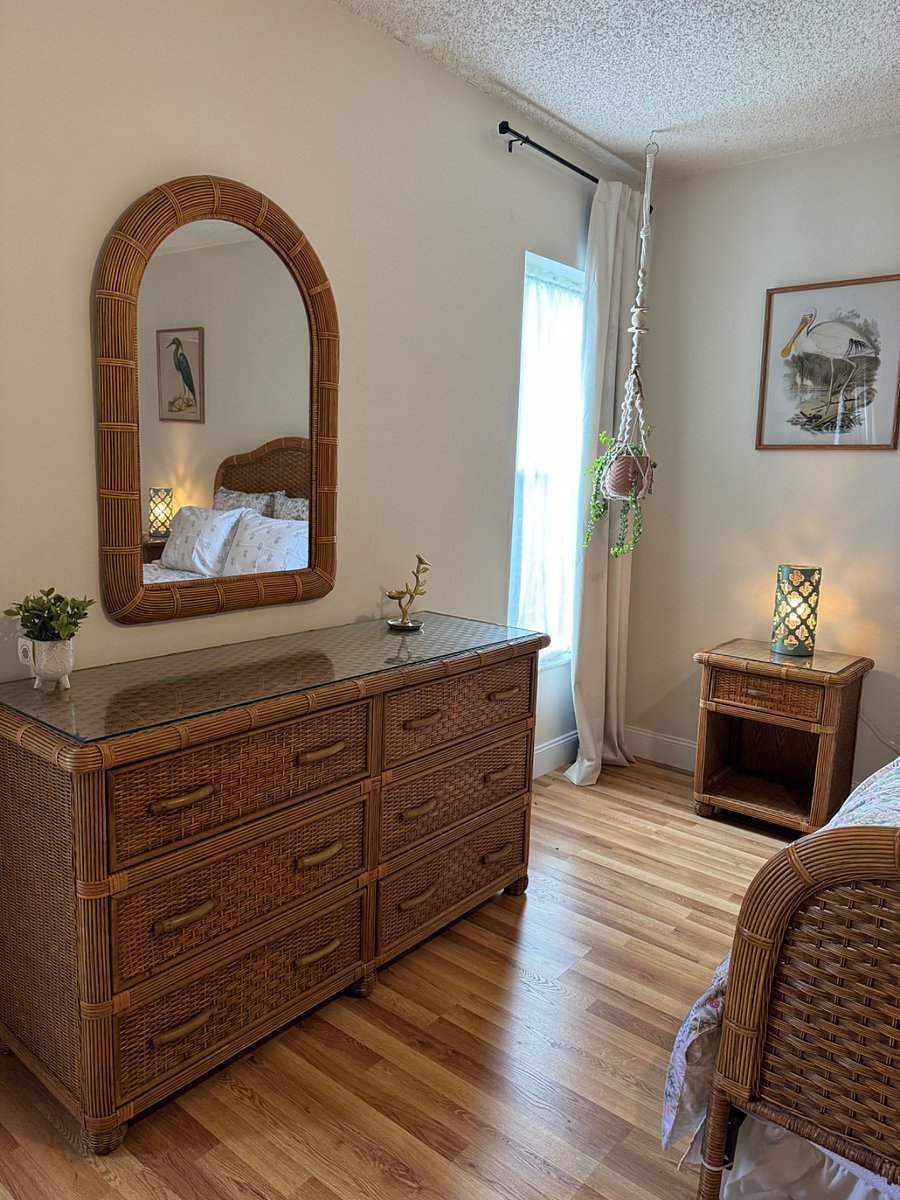 Room is light and bright and has darkening drapes for a restful sleep.