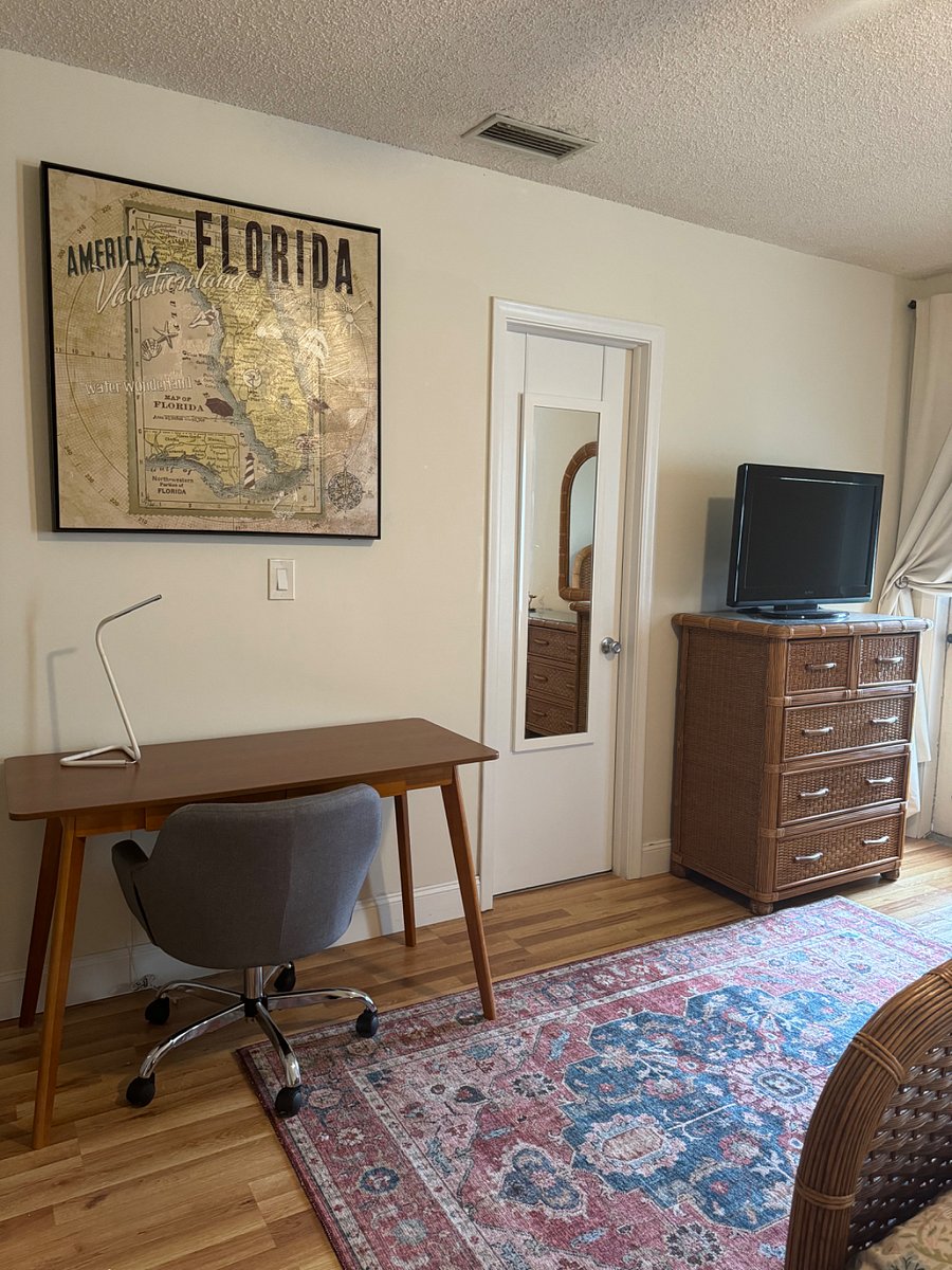 Desk space and smart tv