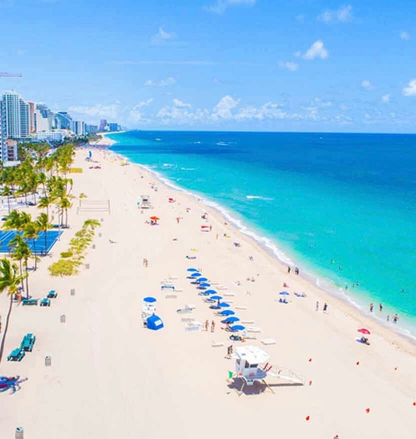 Ft. Lauderdale beach is a short drive from the house.