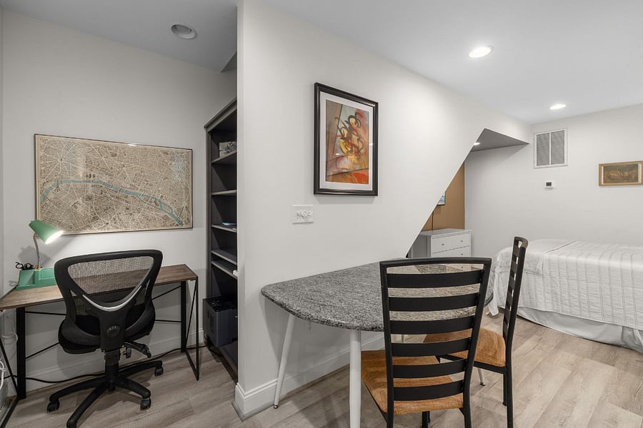 Office nook and dining table