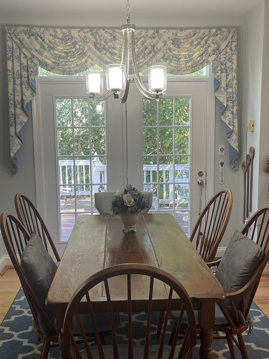 Kitchen Table with View to Deck