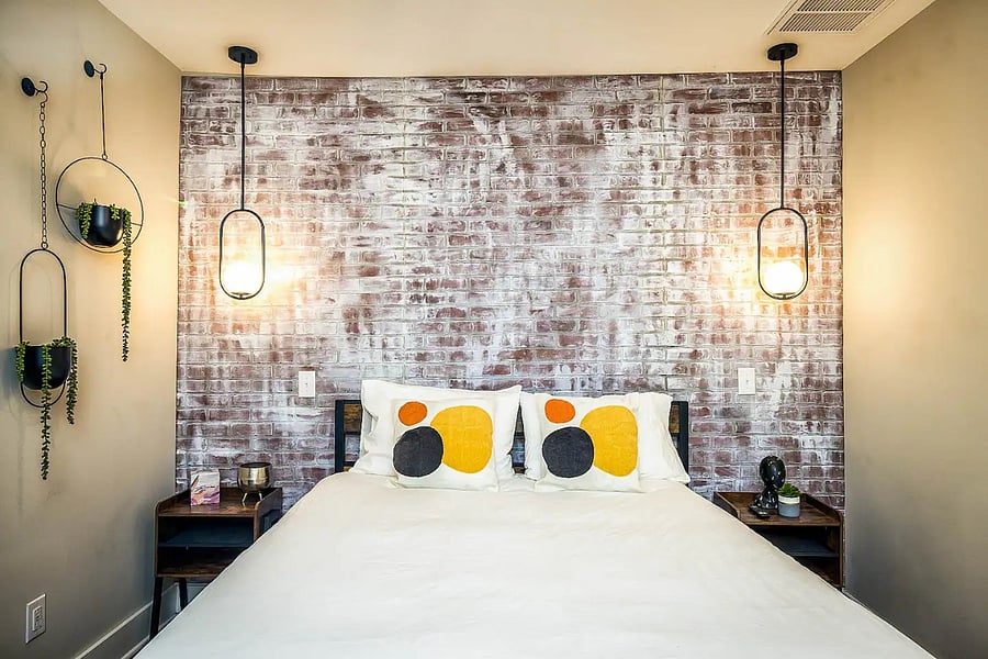 Queen Size Bed in Guest Room