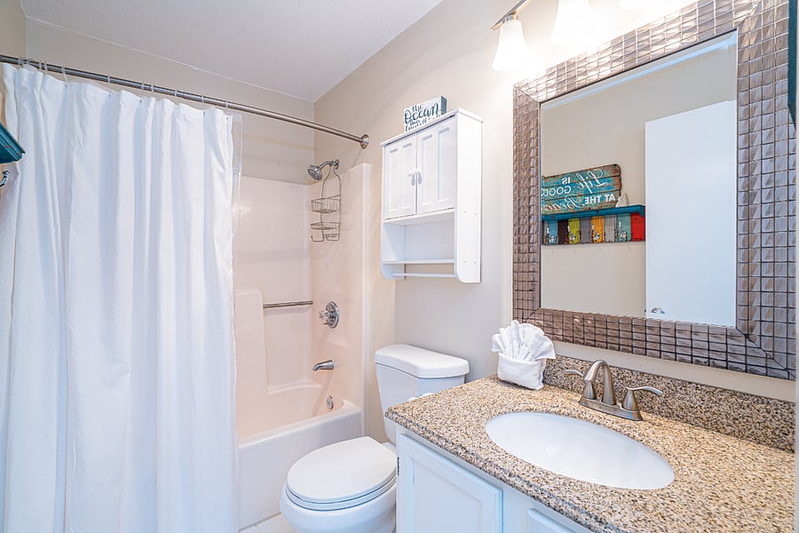 Bathroom 2 shared with shower/tub combo