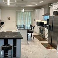 Full Kitchen Area and bar area