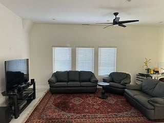Downstairs Living Room with TV