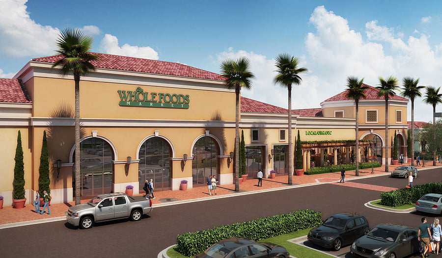 Wholefoods in Santa Clara Square, Starbucks and Top Restaurants