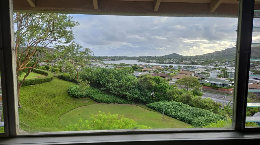 View from primary bedroom