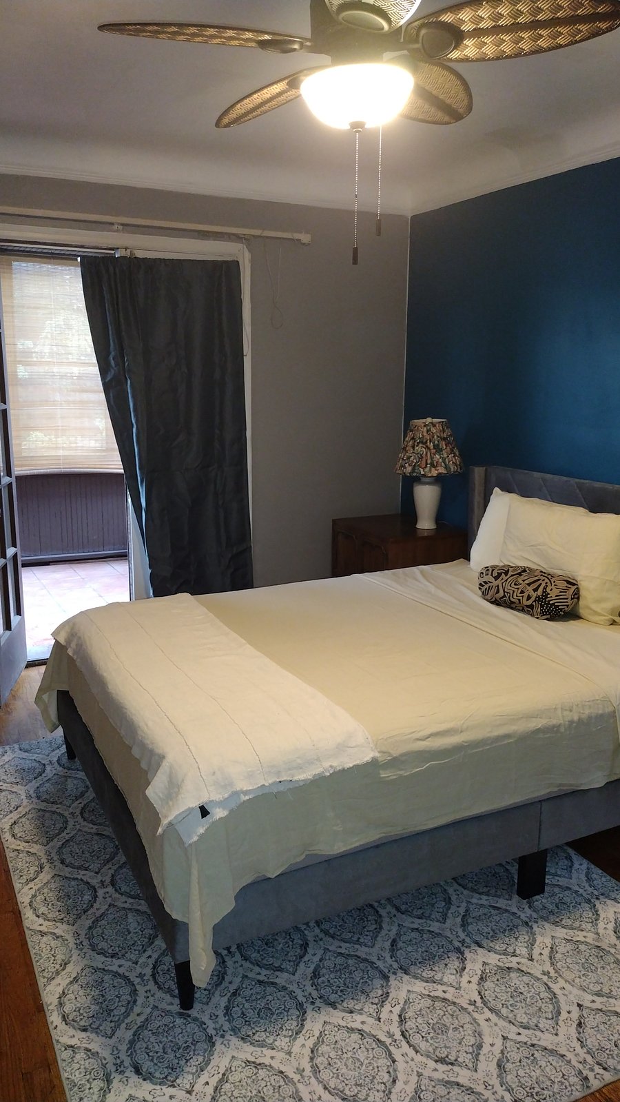 Main bedroom with enclosed porch