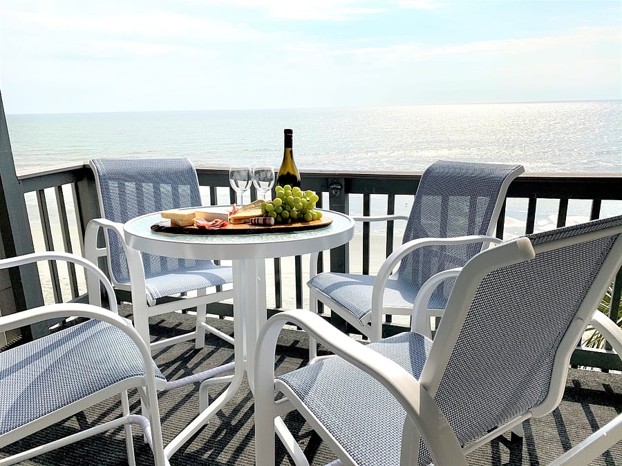 Patio with a view.