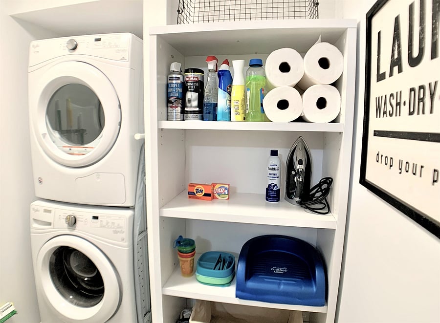 Full-sized washer and dryer!