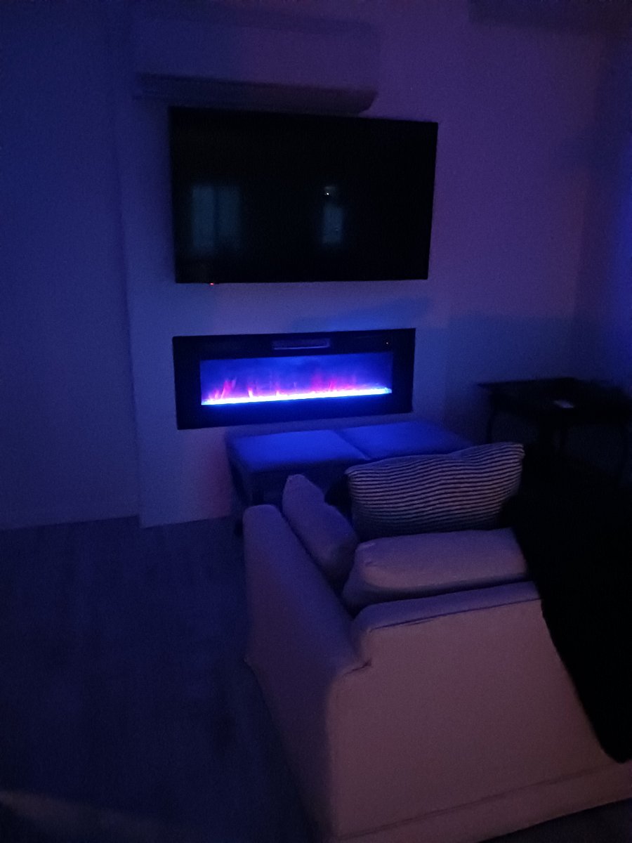 Comfy sofa to enjoy your show or just relax, and read a good book.