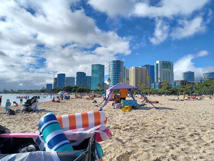 Ala Moana Beach close to house